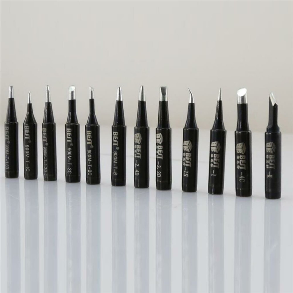 12PCS Welding head for 2 in 1 Soldering station Hot Air Gun Stations SAIKE 8586D etc 900M-T-SERIES