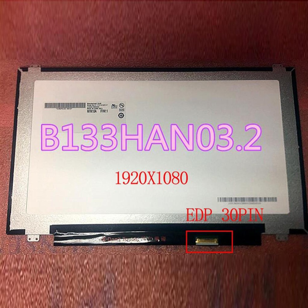 13.3" LED IPS FHD 1920 x 1080 30PIN EDP Matte TFT panel Bottom Right