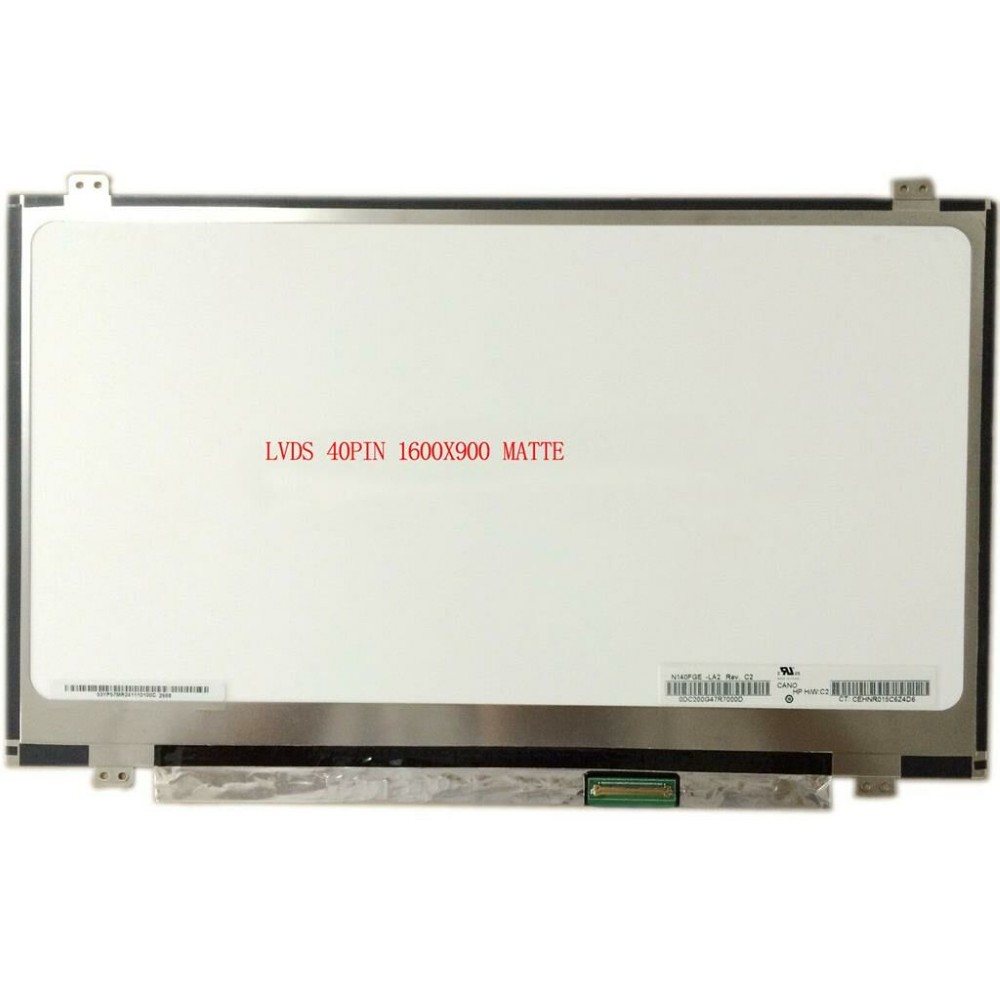 14" LED WXGA++ 1600X900 TFT Matte Slim Scherm