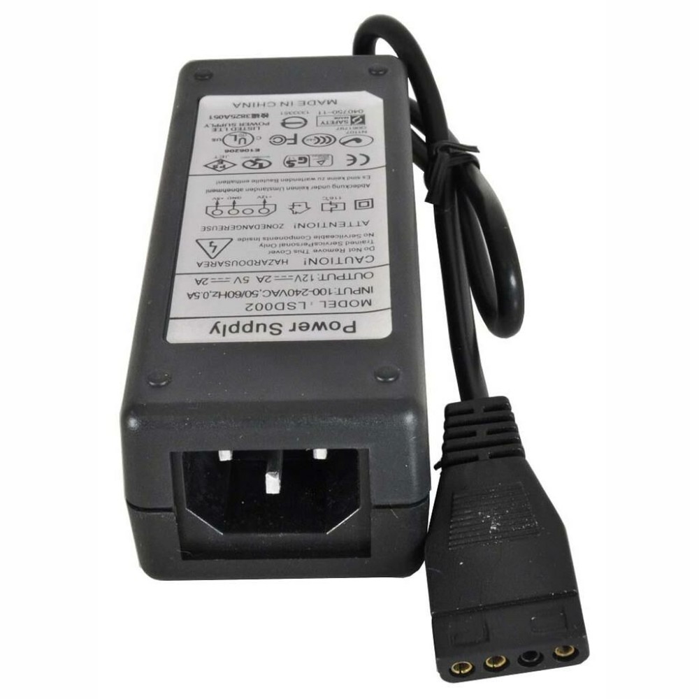 4-pin molex AC adapter voor externe HDD en Optische behuizingen dual-voltage 12V en 5V - Afbeelding 2