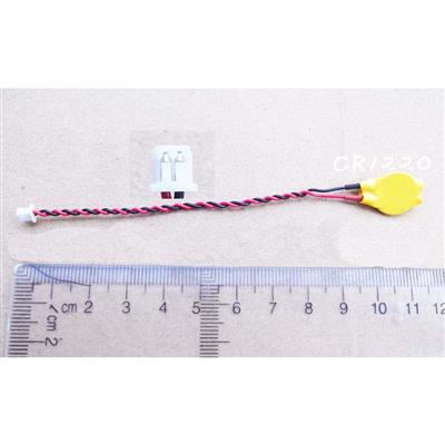 BIOS CMOS battery CR1220 with cable 2-pin stekker