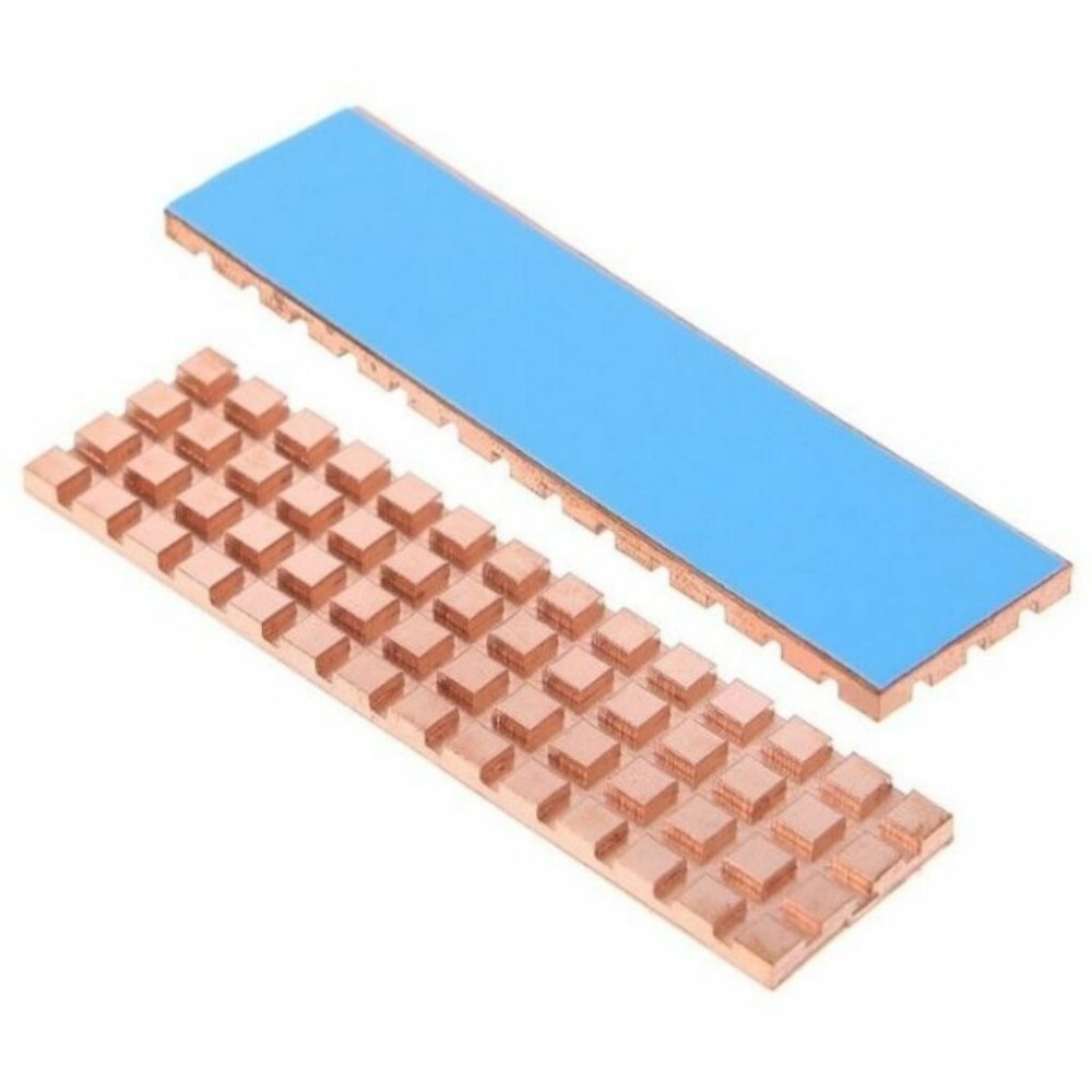 Copper Heat Sink with Thermal Pad for (M.2) NGFF 2280 SSD