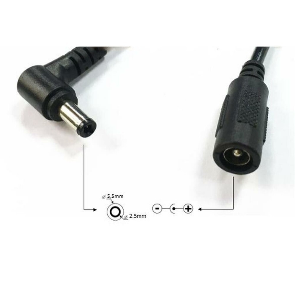 DC Power Supply Extention Cable with 90&deg; Angle