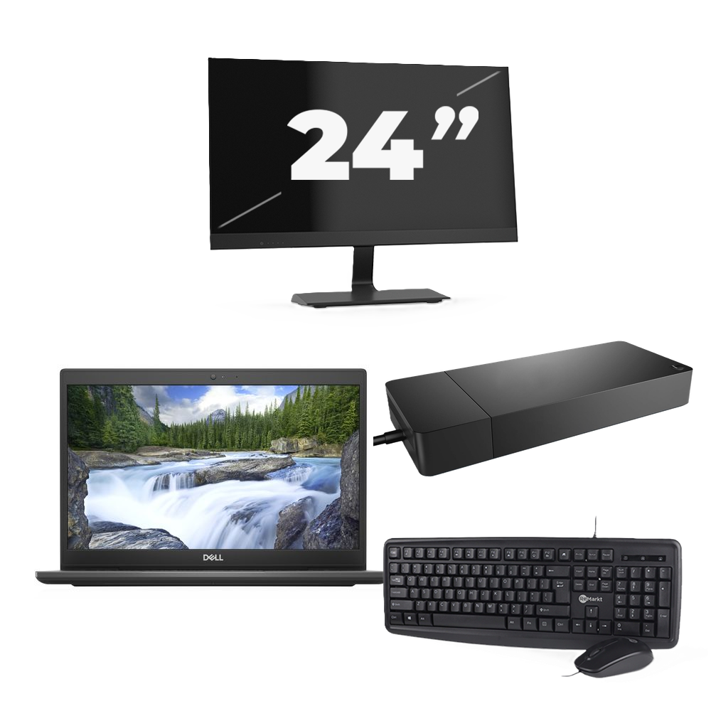Dell Latitude 3420 - Intel Core i3-11e Generatie - 14 inch - 8GB RAM - 256GB SSD - Windows 11 Home + 1x 24 inch Monitor