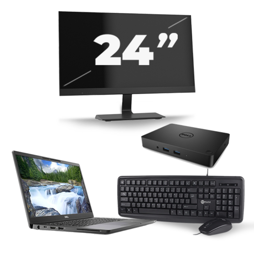 Dell Latitude 7300 - Intel Core i5-8e Generatie - 13 inch - 8GB RAM - 256GB SSD - Windows 11 + 1x 24 inch Monitor
