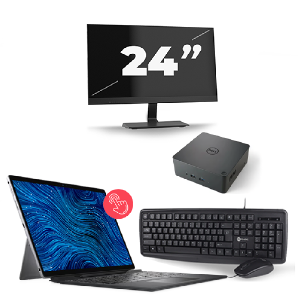 Dell Latitude 7320 - Intel Core i5-11e Generatie - 13 inch - 16GB RAM - 256GB SSD - Windows 11 Home + 1x 24 inch Monitor