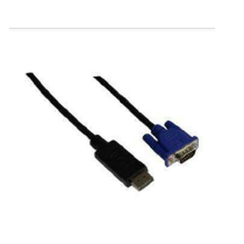 DisplayPort Male to VGA Male cable 30AWG