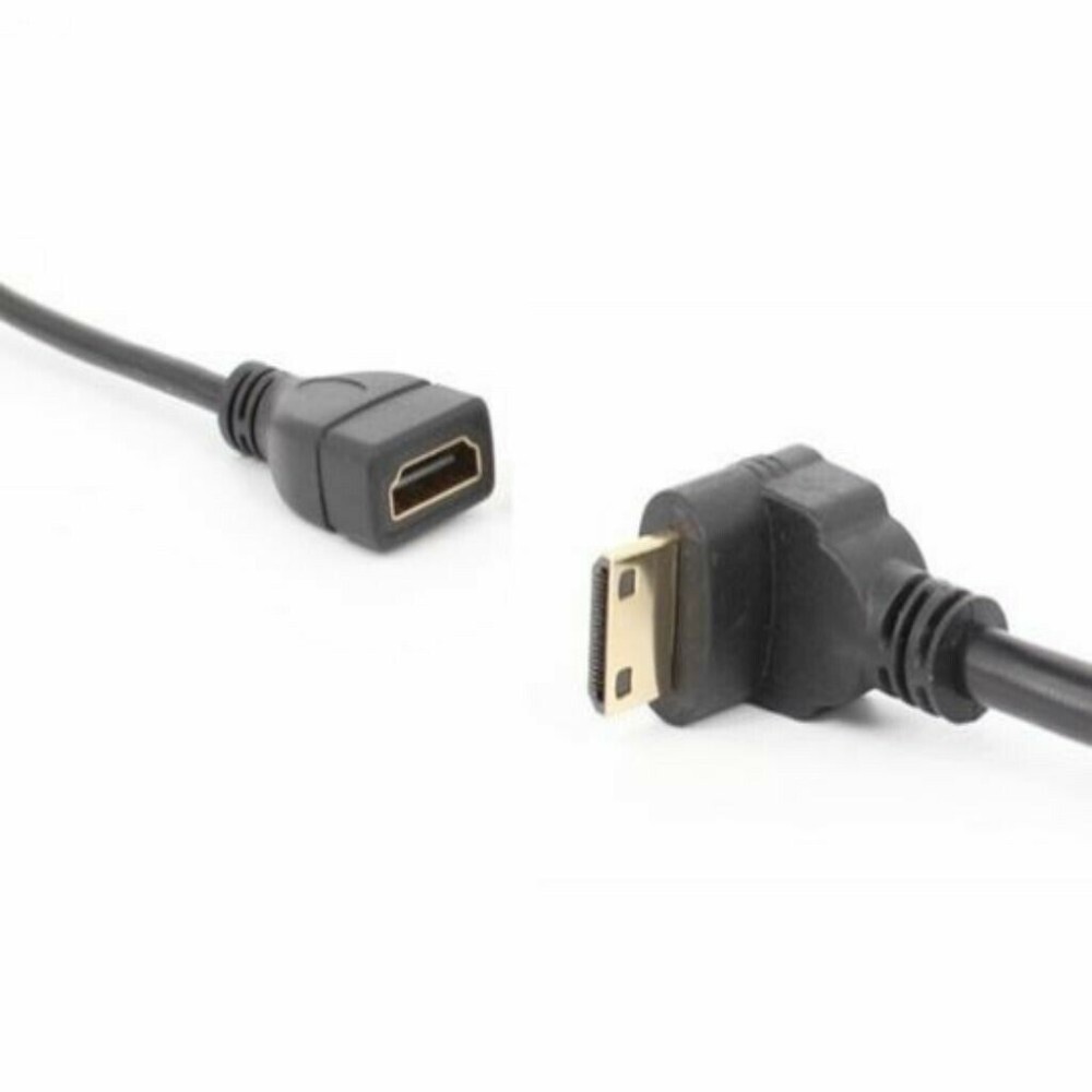 Down Angle Mini HDMI Male to HDMI Female Cable
