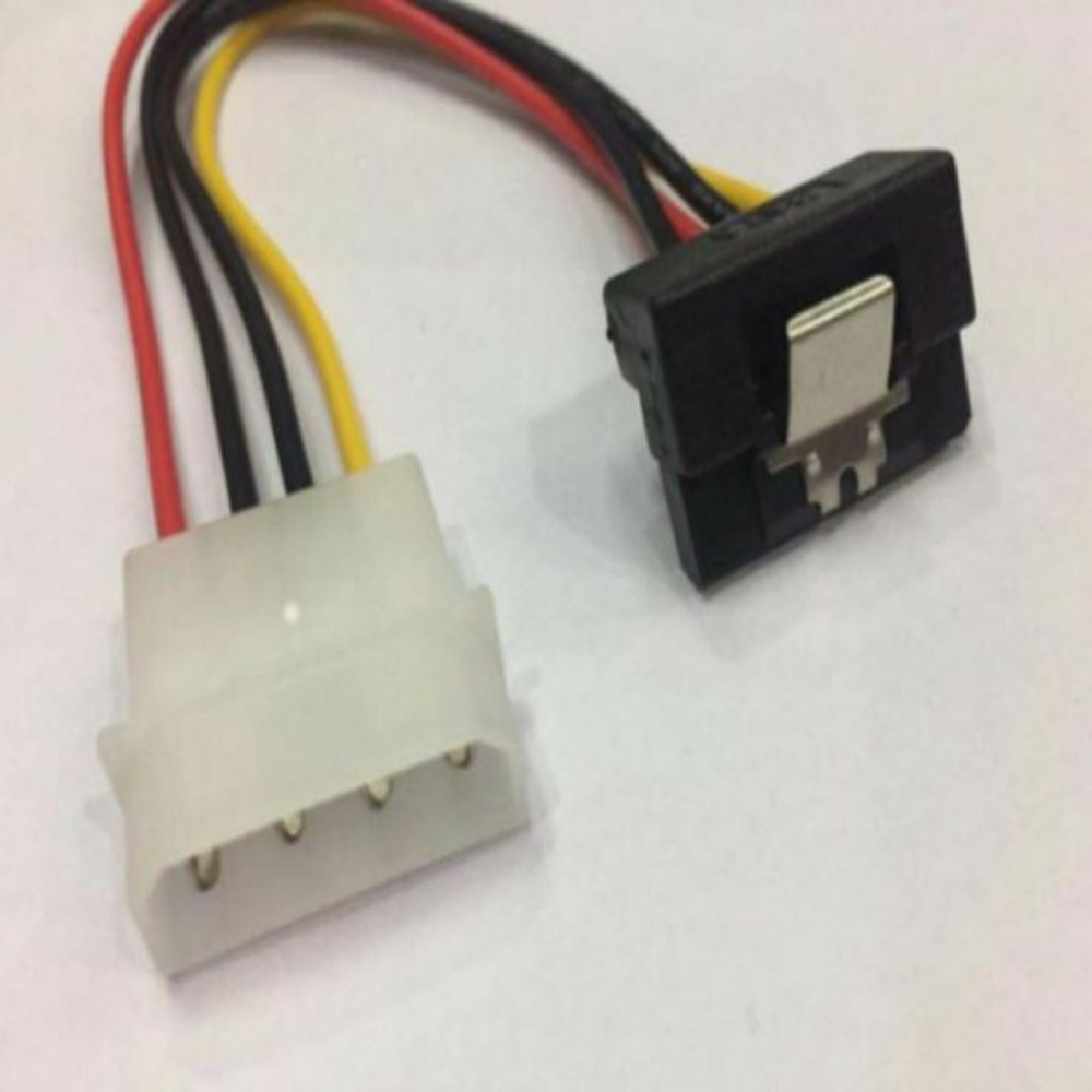 Molex Male naar 90&deg; SATA voedingskabel