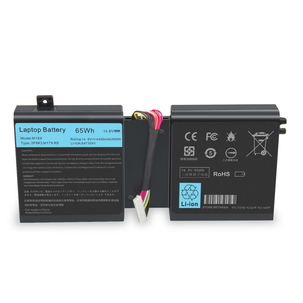 Notebook battery for Dell 17 17X M17X R5 18 18X M18X 14.8V 86Wh