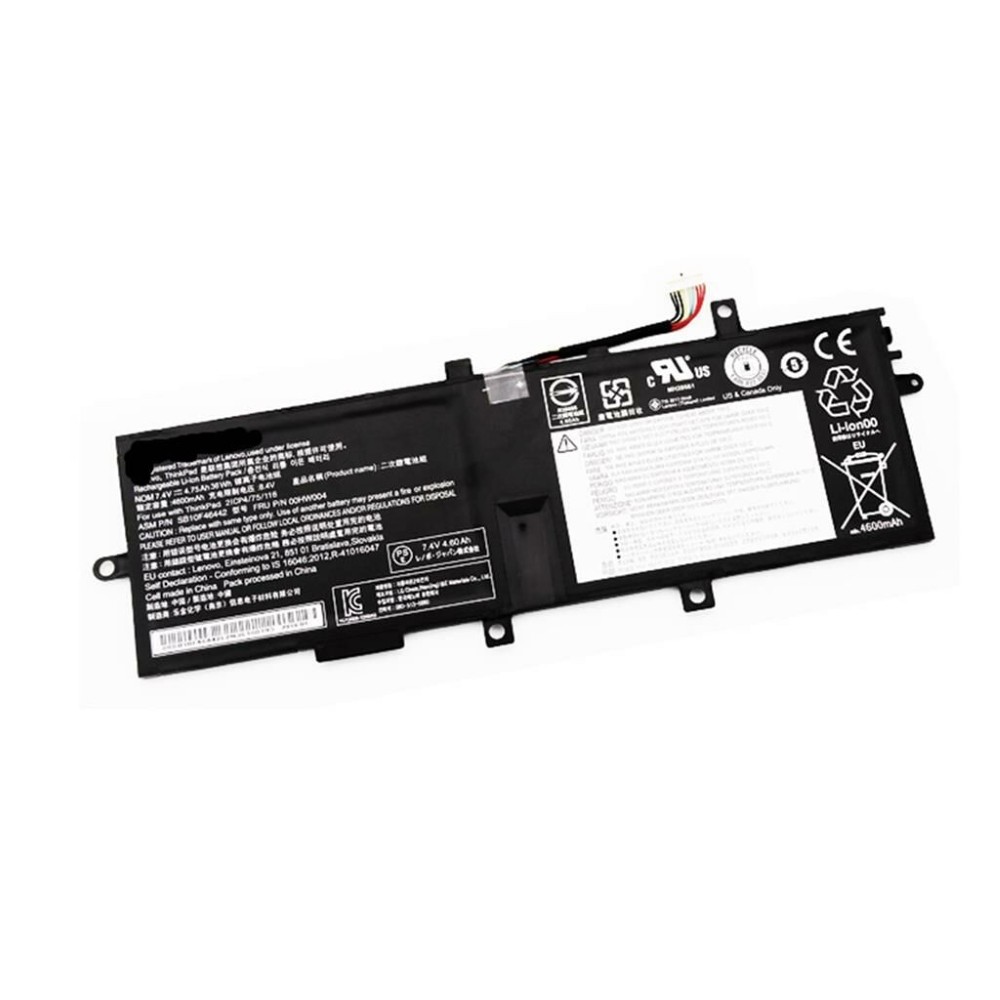 Notebook battery for Lenovo ThinkPad Helix 2 Series 00HW004 7.4V 36Wh