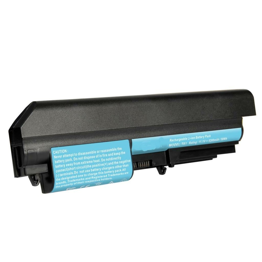Notebook battery for Lenovo ThinkPad T61 series 14-Inch Wide  10.8V /11.1V 4400mAh