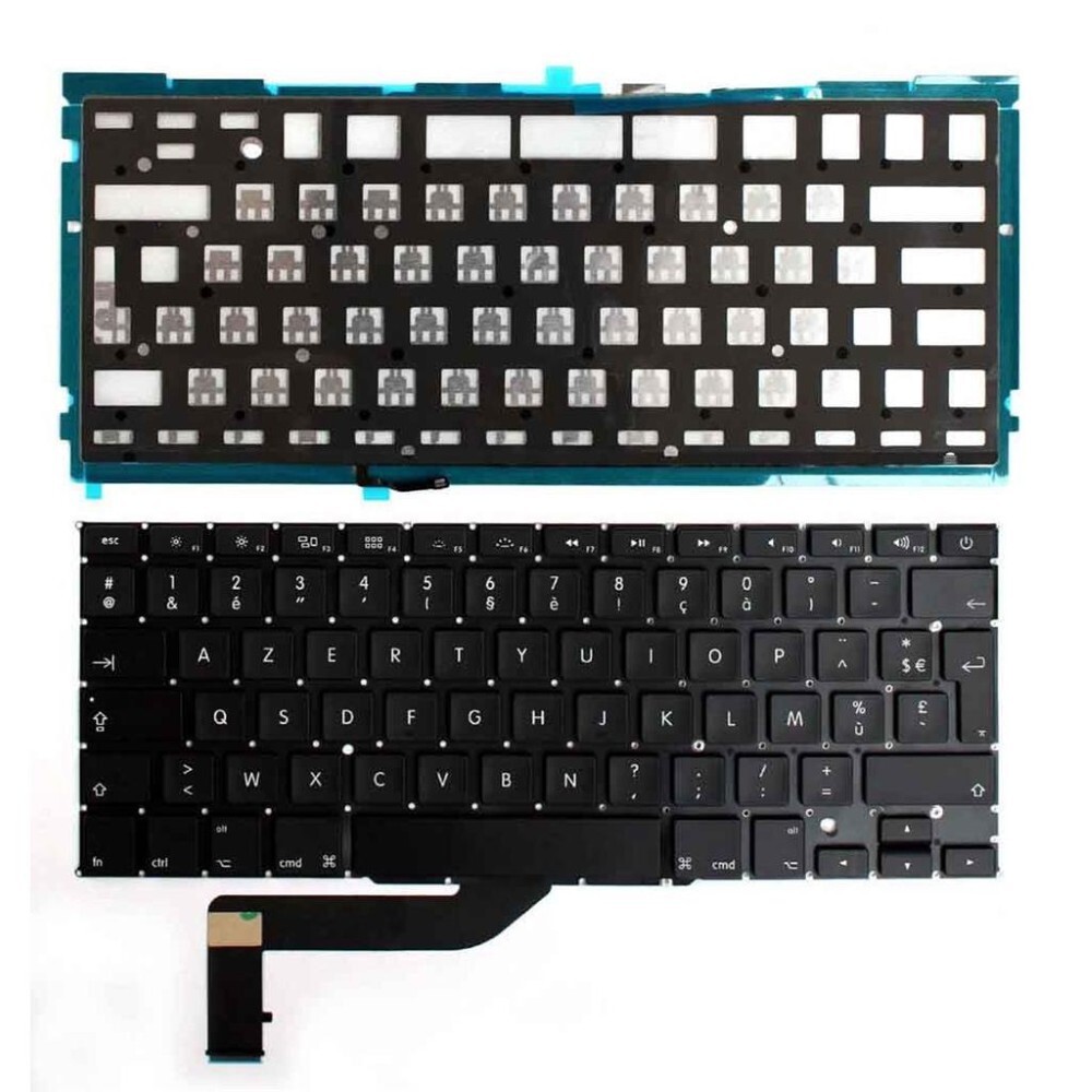 Notebook keyboard for Apple Macbook Pro A1398  15" with backlit AZERTY