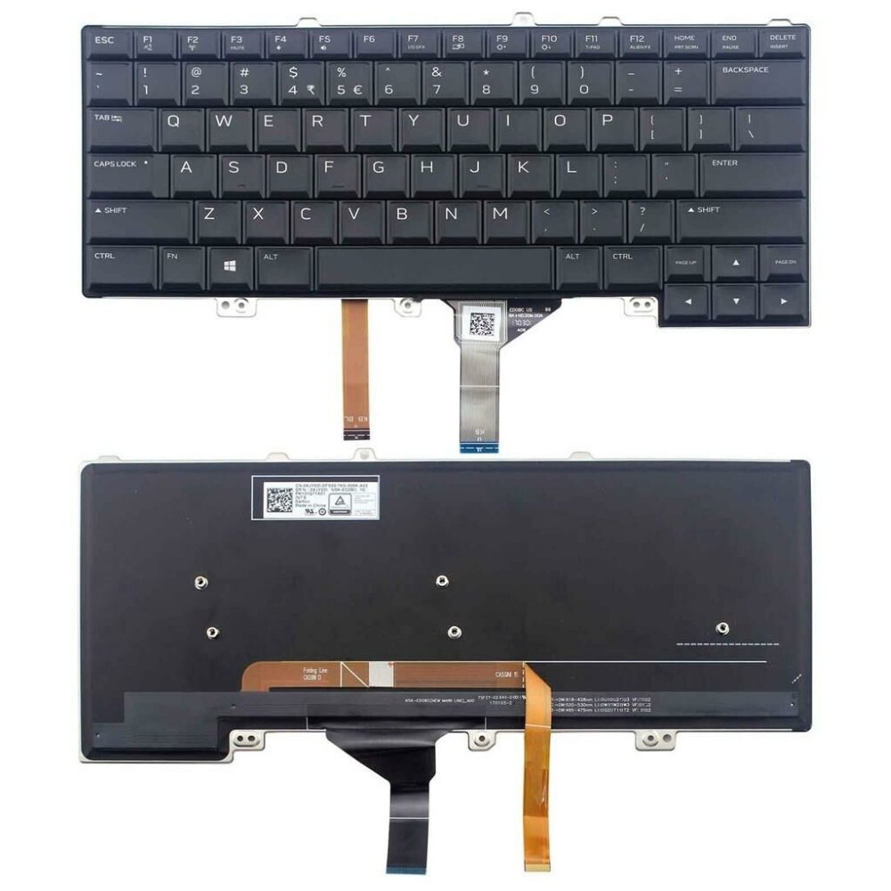 Notebook keyboard for Dell Alienware 15 R3 with backlit