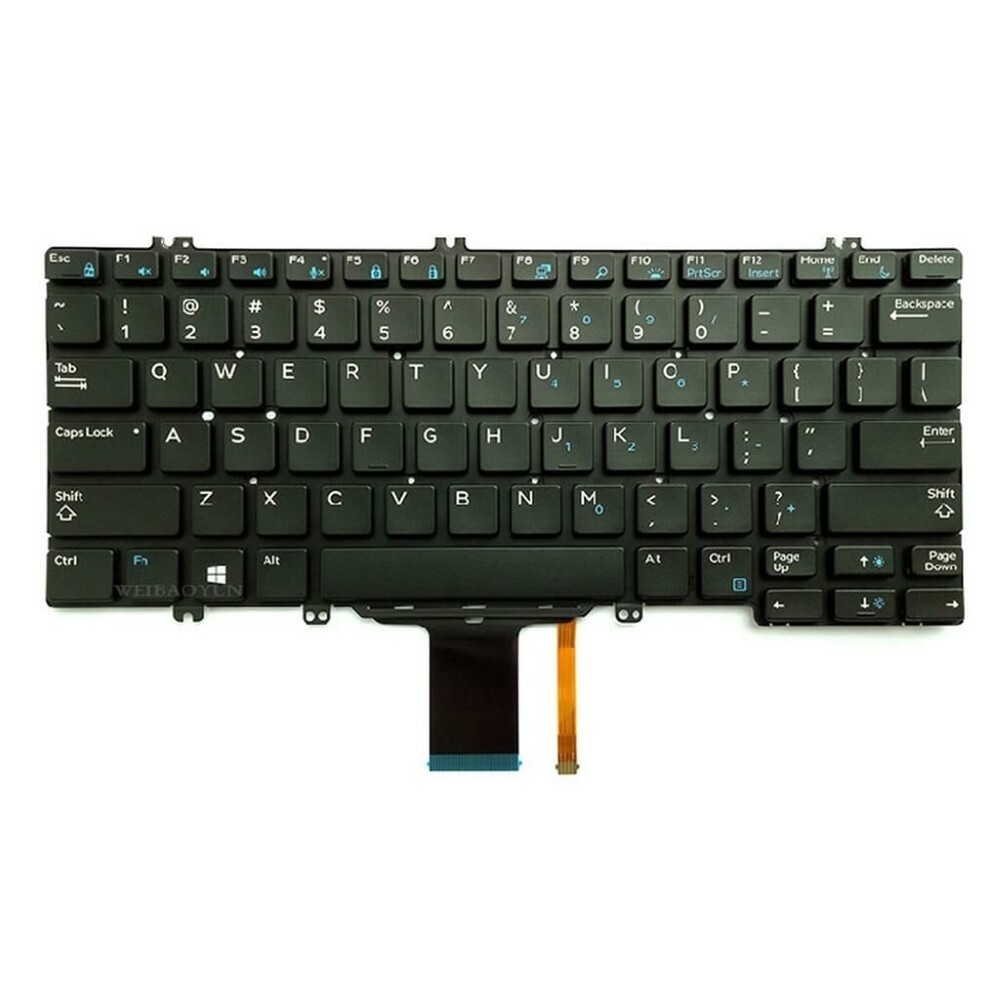Notebook keyboard for Dell Latitude 5280 5288 7280 with backlit
