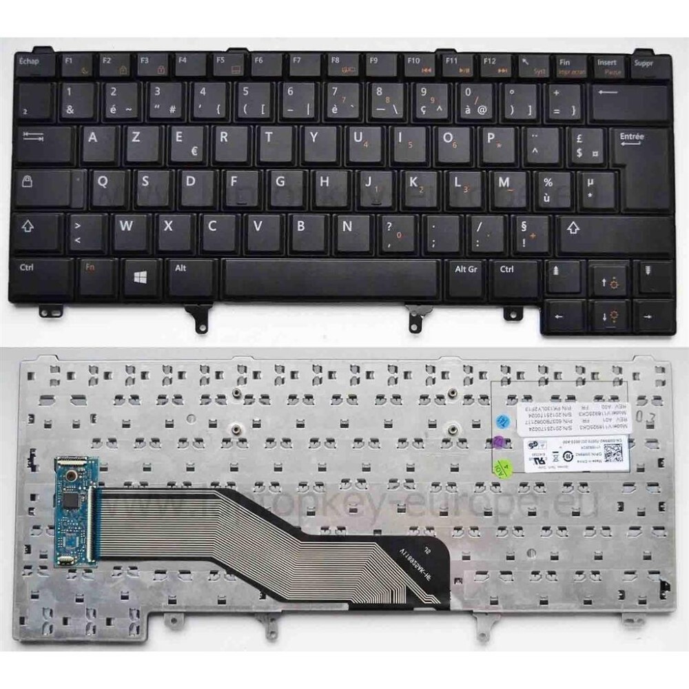 Notebook keyboard for Dell Latitude E6320 E5420 E5430 with Point Stick AZERTY pulled