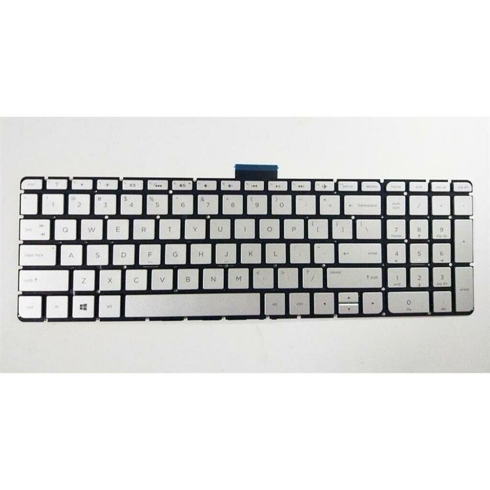 Notebook keyboard for HP Envy 15-U000 without frame silver