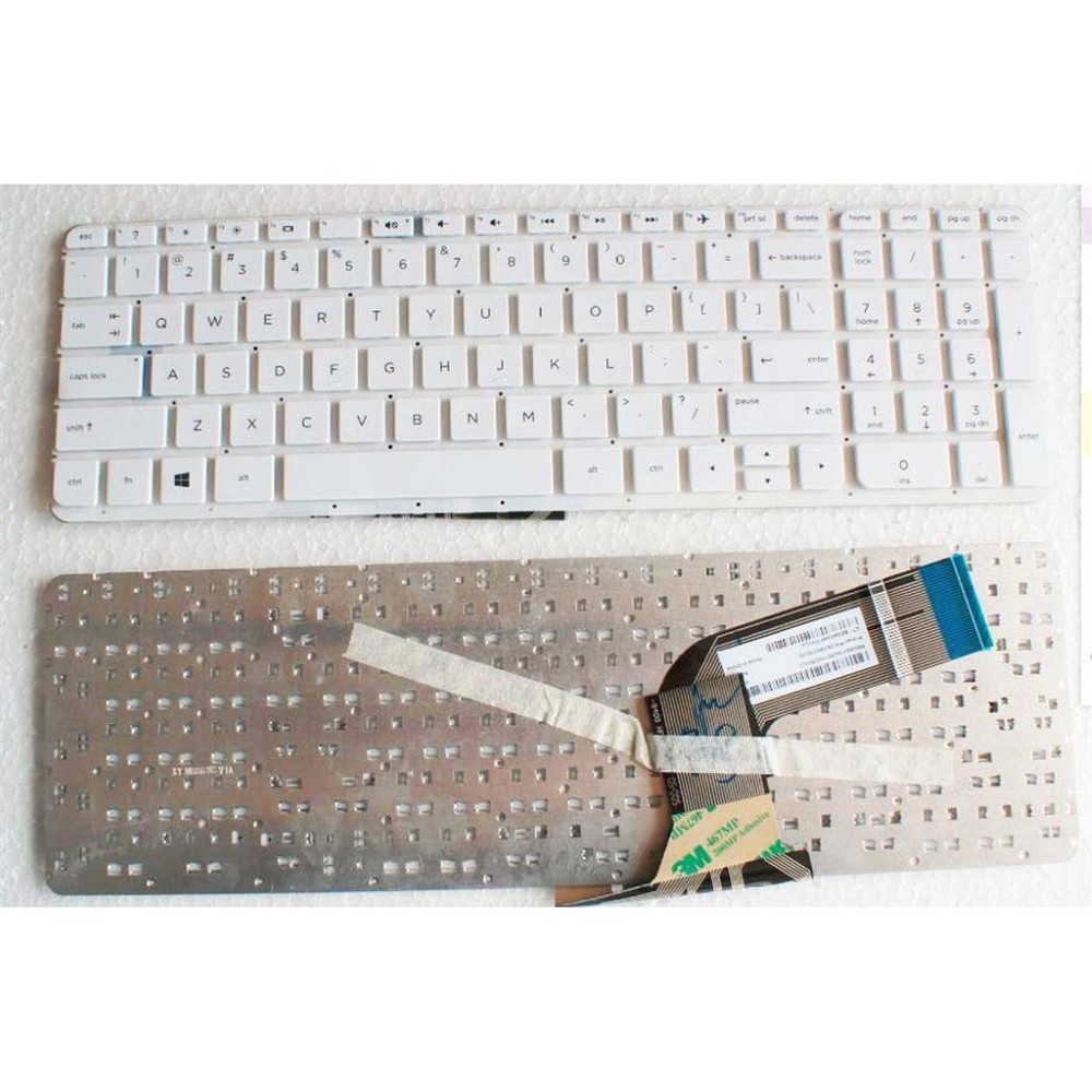 Notebook keyboard for HP Pavilion 15-P 17-F without frame white