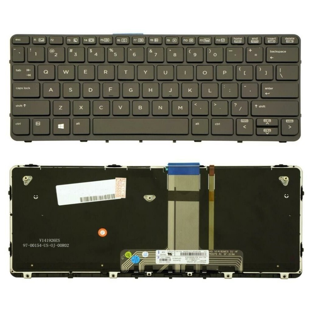 Notebook keyboard for HP Pro X2 612 G1 with frame backlit