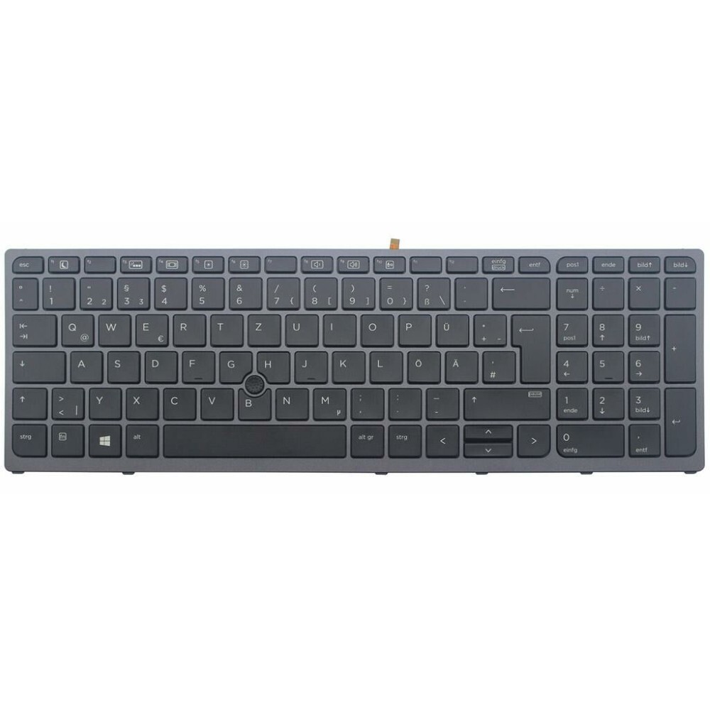 Notebook keyboard for HP Zbook 15 G3 17 G3 with pointer frame backlit German