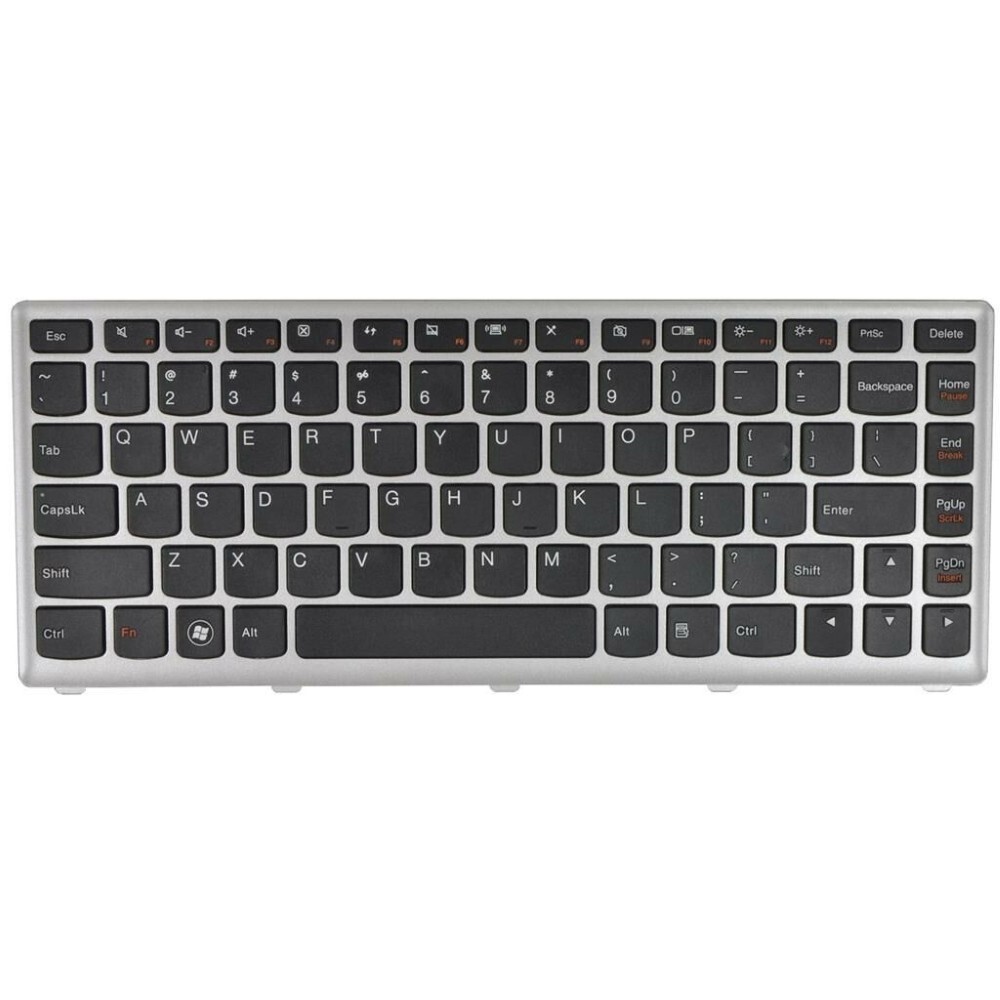 Notebook keyboard for Lenovo IdeaPad U410 silver frame