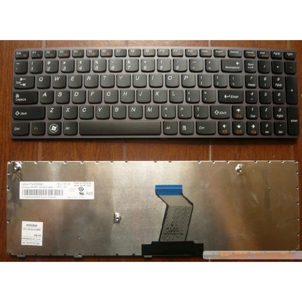 Notebook keyboard for Lenovo Ideapad B570 B575 Z575 Z570 series grey frame