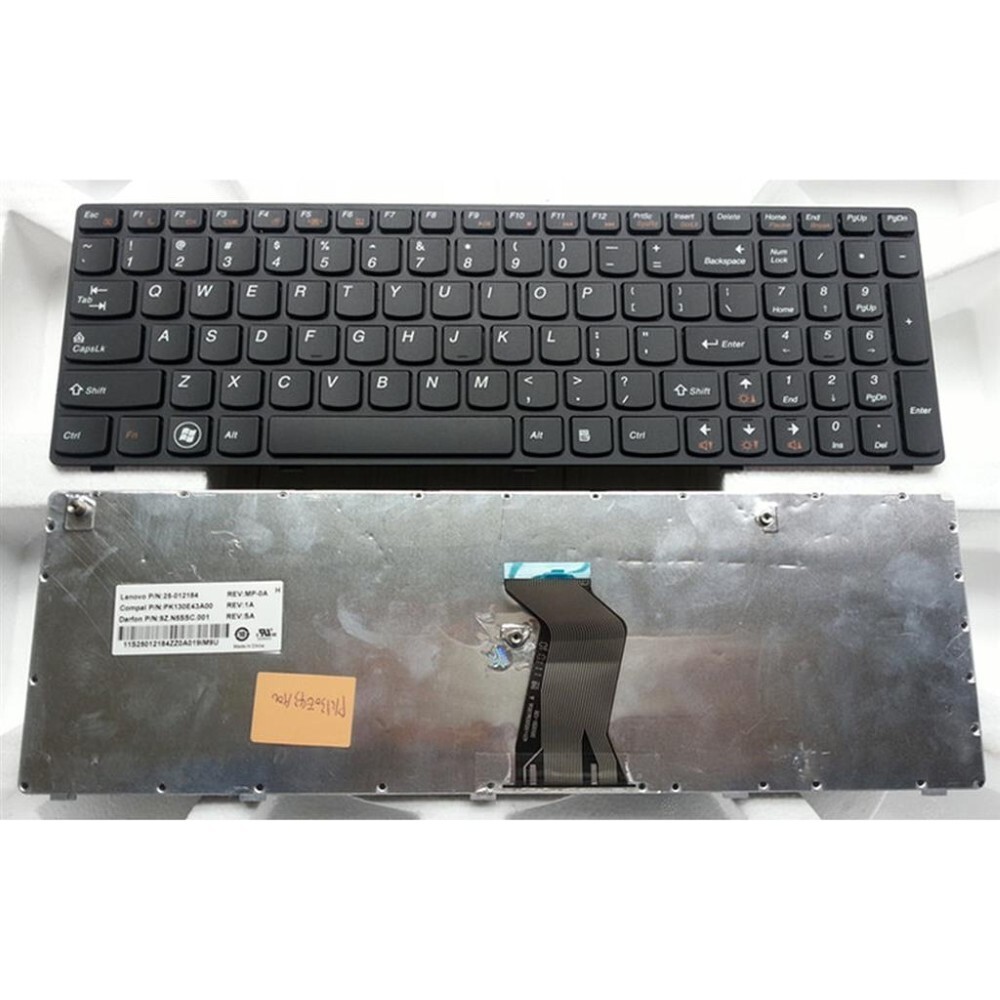 Notebook keyboard for Lenovo Ideapad G570 G575 Z565 Z560 series black frame