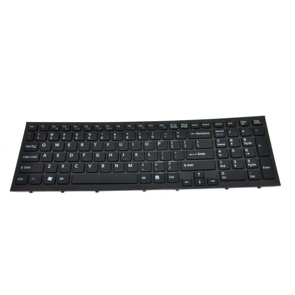 Notebook keyboard for SONY VPCEB VPC-EB with frame black