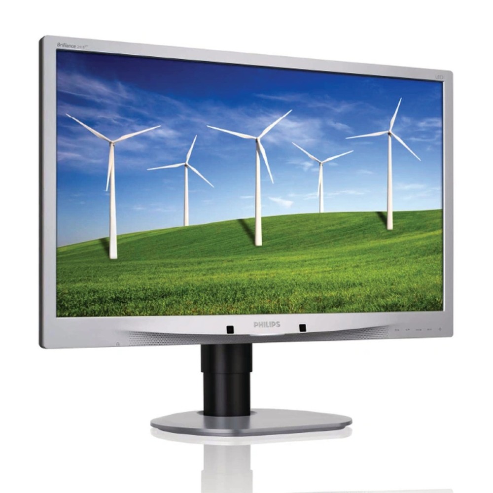 Philips Brilliance 241B4LPYCS - 24 inch - 1920x1080 - DP - DVI - VGA - Zilver