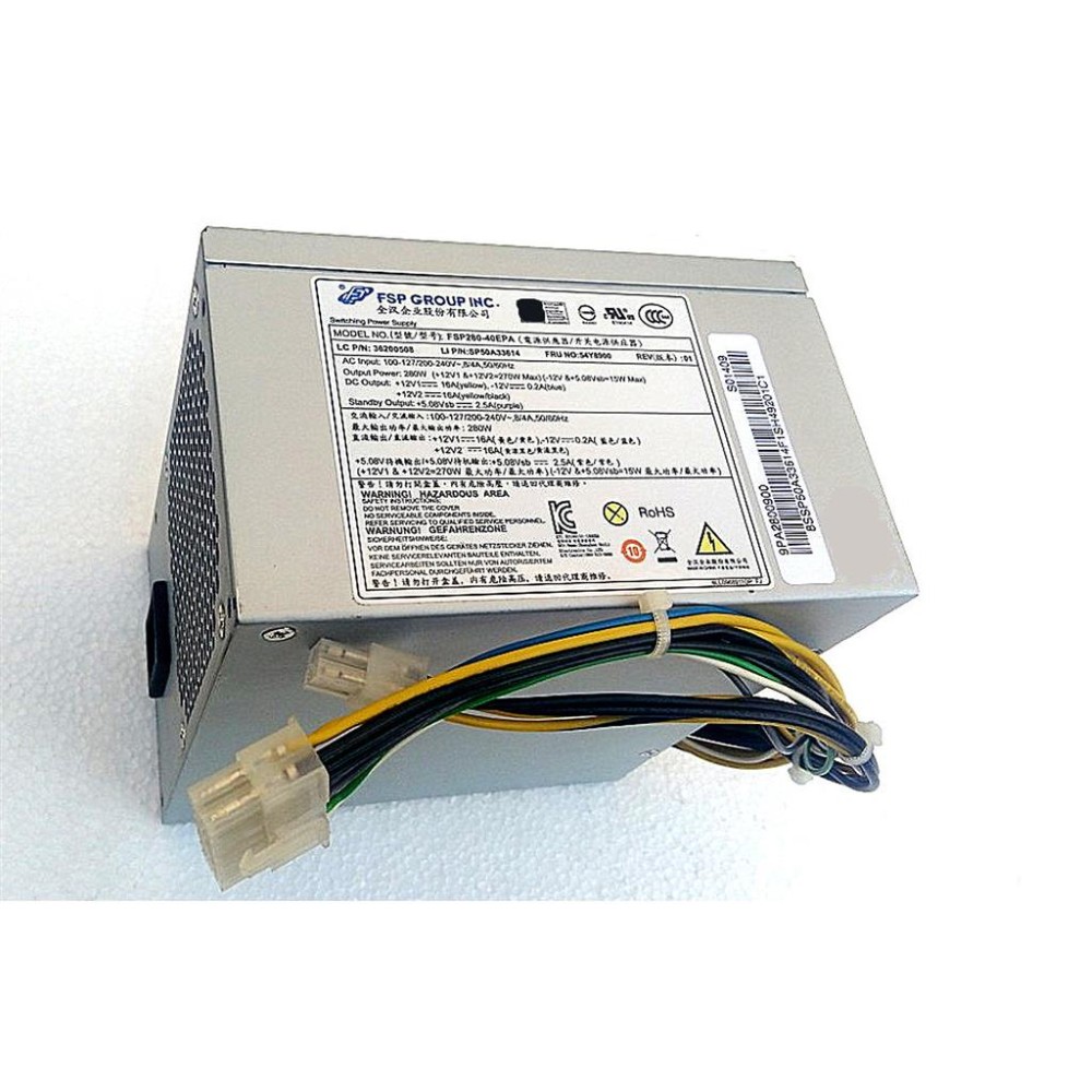 Power Supply for Lenovo Thinkcentre  M78 M79 M82 MT FSP FSP280-40EPA Refurbished