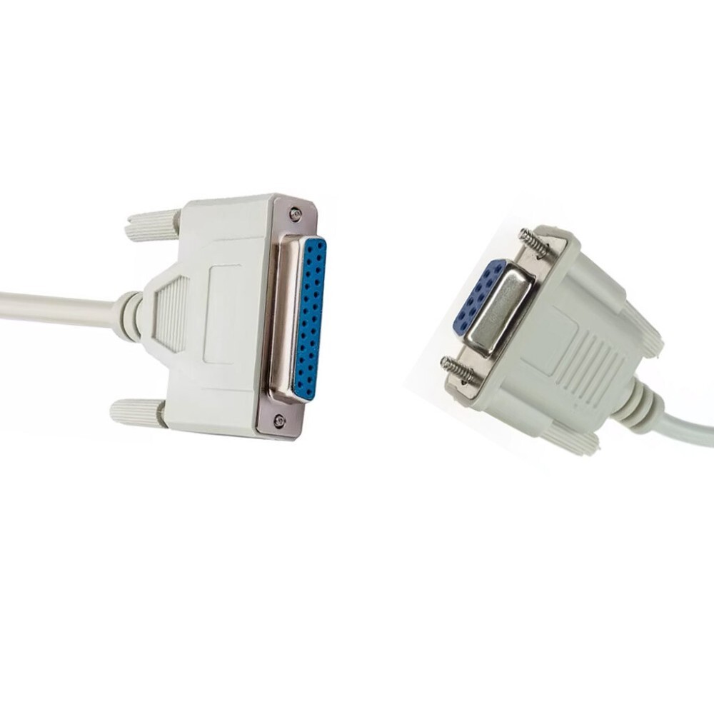 Serial DB25 Female to DB9 Female printer cable