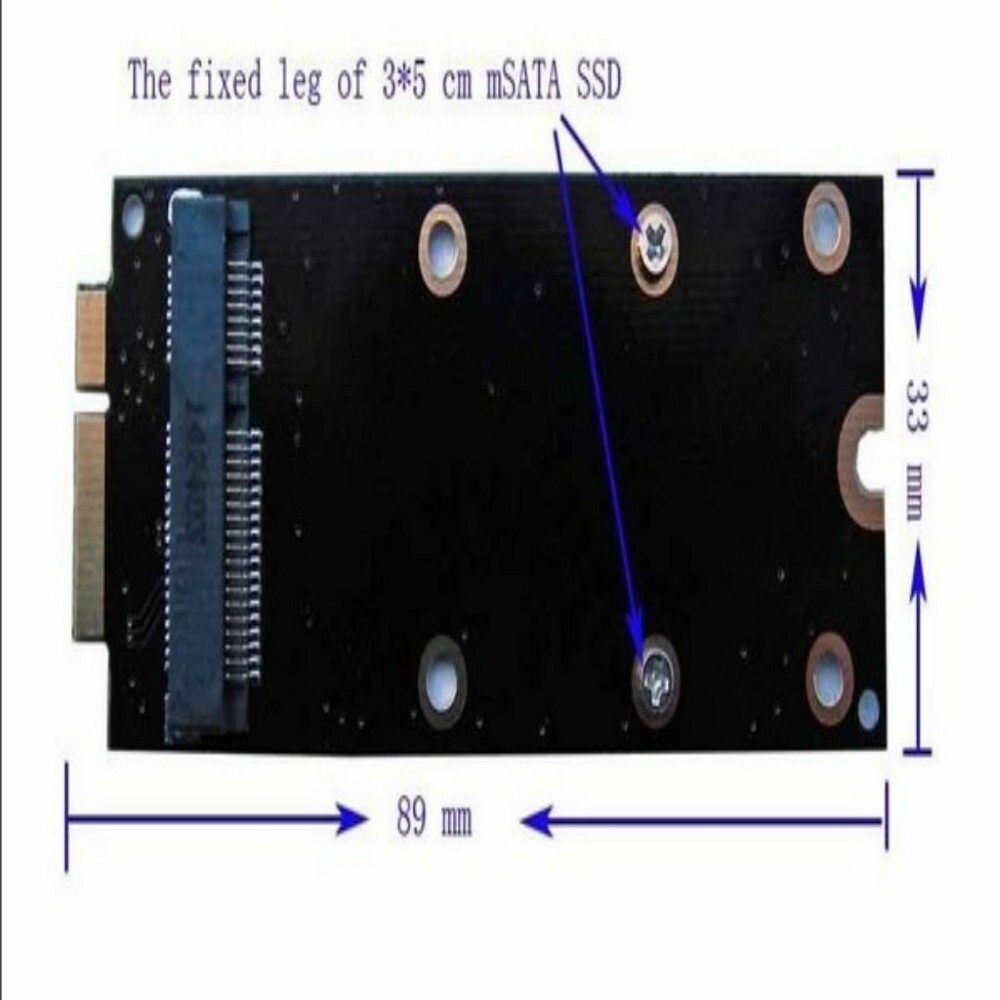 mSATA  SSD naar 2012 Apple MacBook Pro A1425 ME662 SSD