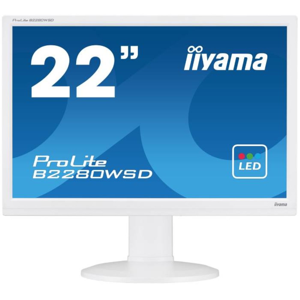 iiyama ProLite B2280WSD - 22 inch - 1680x1050 - DVI - VGA - Zwart
